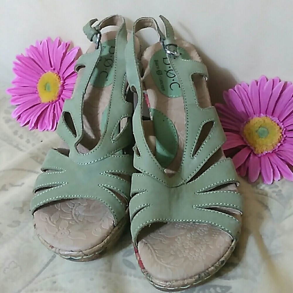 b.o.c Cork Wedge Sandal Shoes